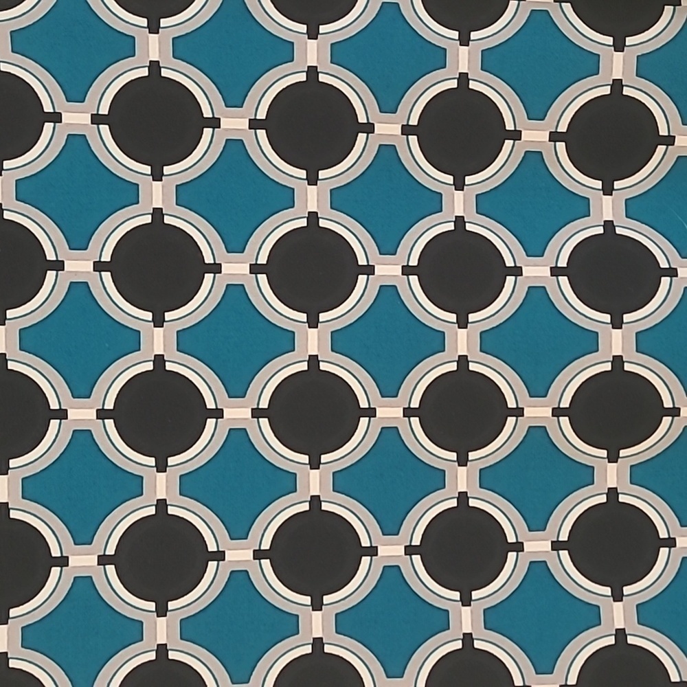 White House Black Market XS Teal Black and White  Geometrical Dress - Picture 4 of 9